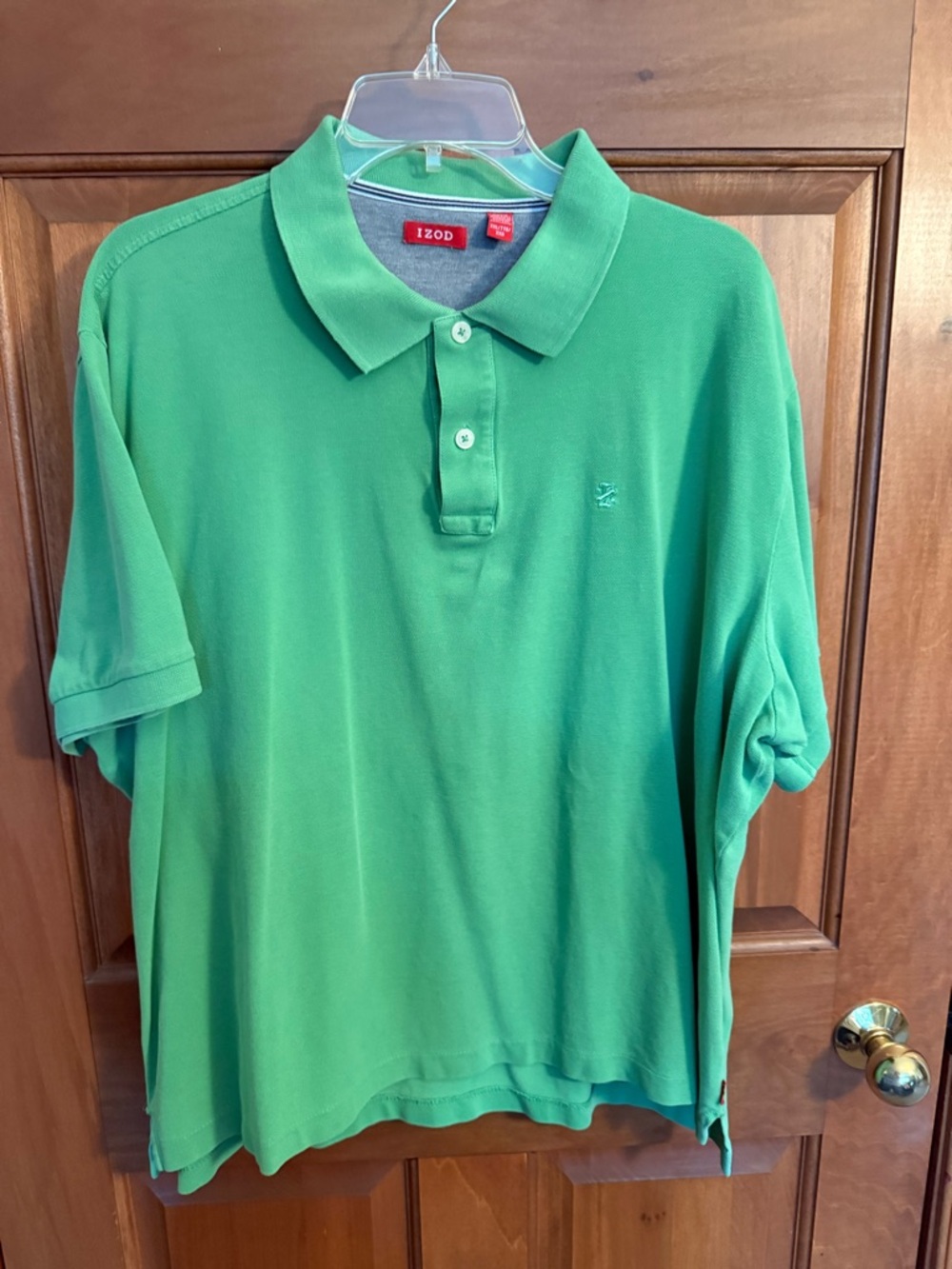 Izod Green Polo Shirt with Red Labels